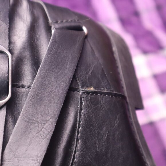 BLACK BUCKLE RIDING BOOTS 7.5 Style & Co Nadine Classic Fall Gothic Calf Office - Picture 5 of 11